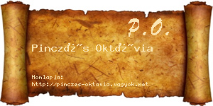 Pinczés Oktávia névjegykártya